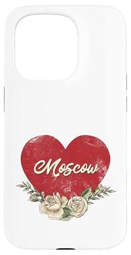 Moskau Russland City Vintage Reise Urlaub Herz Rosen Hülle für iPhone 15 Pro Moskau Russland City Vintage Reise Urlaub Herz Rosen Hülle für iPhone 15 Pro von Traveling World Cities Retro Lover Valentine Gifts