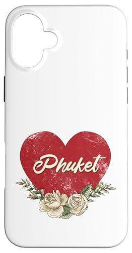 Phuket Thailand City Vintage Reise Urlaub Herz Rosen Hülle für iPhone 16 Plus Phuket Thailand City Vintage Reise Urlaub Herz Rosen Hülle für iPhone 16 Plus von Traveling World Cities Retro Lover Valentine Gifts