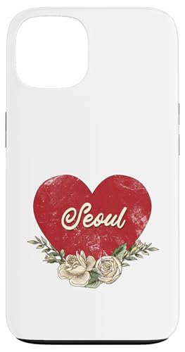 Seoul Korea City Vintage Reise Urlaub Herz Rosen Hülle für iPhone 13 Seoul Korea City Vintage Reise Urlaub Herz Rosen Hülle für iPhone 13 von Traveling World Cities Retro Lover Valentine Gifts