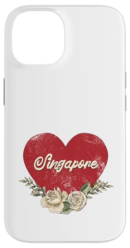 Singapur City Vintage Reise Urlaub Herz Rosen Hülle für iPhone 14 Singapur City Vintage Reise Urlaub Herz Rosen Hülle für iPhone 14 von Traveling World Cities Retro Lover Valentine Gifts