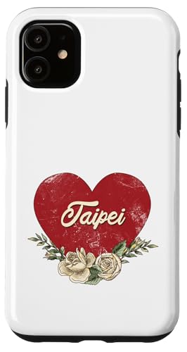 Taipeh Taiwan City Vintage Reise Urlaub Herz Rosen Hülle für iPhone 11 Taipeh Taiwan City Vintage Reise Urlaub Herz Rosen Hülle für iPhone 11 von Traveling World Cities Retro Lover Valentine Gifts