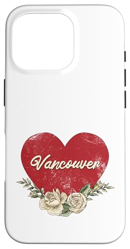 Vancouver Kanada City Vintage Reise Urlaub Herz Rosen Hülle für iPhone 16 Pro Vancouver Kanada City Vintage Reise Urlaub Herz Rosen Hülle für iPhone 16 Pro von Traveling World Cities Retro Lover Valentine Gifts