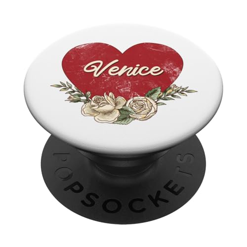 Venedig Italien Stadt Vintage Reise Urlaub Herz Rosen PopSockets Klebender PopGrip Venedig Italien Stadt Vintage Reise Urlaub Herz Rosen PopSockets Klebender PopGrip von Traveling World Cities Retro Lover Valentine Gifts