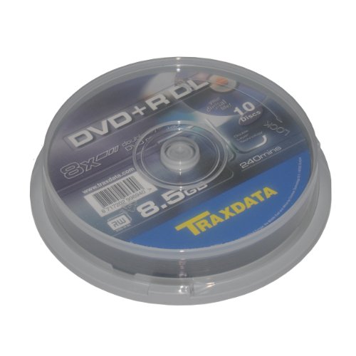 10 STK. Traxdata DVD+R DL 8,5GB 8X in Cake von Traxdata