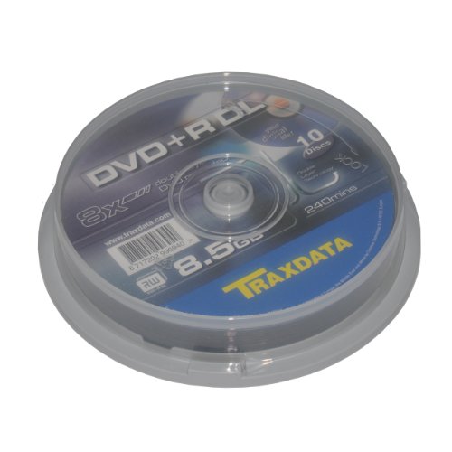 10 STK. Traxdata DVD+R DL 8,5GB 8X in Cake 10 STK. Traxdata DVD+R DL 8,5GB 8X in Cake von Traxdata