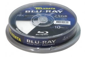 Traxdata Blu-Ray-Blueray-Vollgesicht, bedruckbar, 4 x BD-R, 10 Stück von Traxdata