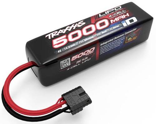 Traxxas Modellbau-Akkupack (LiPo) 14.8V 5000 mAh Zellen-Zahl: 4 25 C Softcase iD von Traxxas