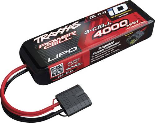 Traxxas Modellbau-Senderakku (LiPo) 11.1V 4000 mAh Zellen-Zahl: 3 25 C Softcase iD von Traxxas