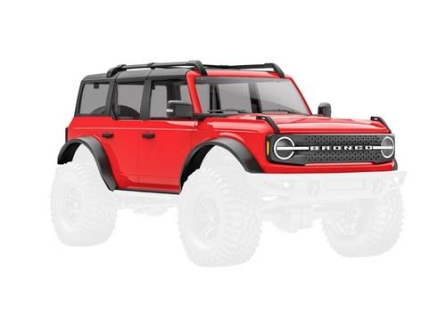 Traxxas TRX-9711-RED Crawler-Karosserie TRX-4M Bronco, rot von Traxxas