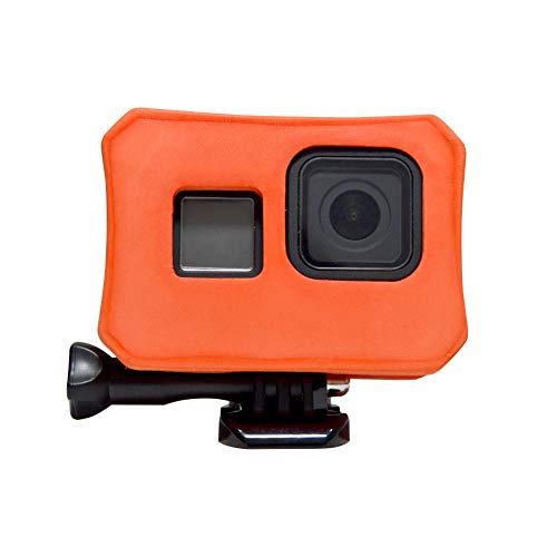 Float Case Cover for GoPro 8 - Floaty Housing Frame for GoPro Hero 8 Black, Camera Floater Anti-Sink Floating Accessory for Water Sports - Orange von Treabow