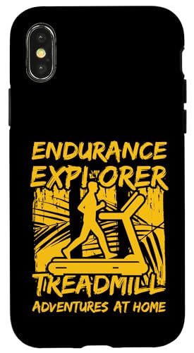 Endurance Explorer Laufband Abenteuer zu Hause Hülle für iPhone X/XS Endurance Explorer Laufband Abenteuer zu Hause Hülle für iPhone X/XS von Treadmill Runners Fitness Motivation Present