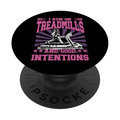 Ich laufe auf Laufbändern und Good Intentions PopSockets Klebender PopGrip Ich laufe auf Laufbändern und Good Intentions PopSockets Klebender PopGrip von Treadmill Runners Fitness Motivation Present