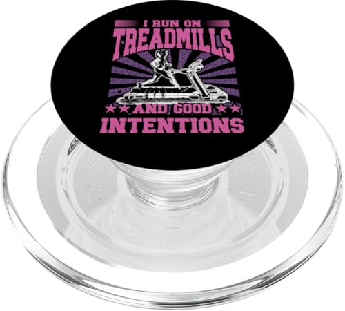 Ich laufe auf Laufbändern und Good Intentions PopSockets PopGrip für MagSafe Ich laufe auf Laufbändern und Good Intentions PopSockets PopGrip für MagSafe von Treadmill Runners Fitness Motivation Present