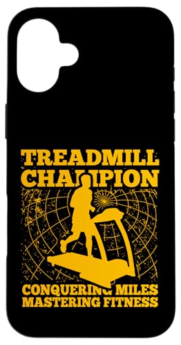 Laufband Champion Eroberung Meilen Mastering Miles Hülle für iPhone 16 Plus Laufband Champion Eroberung Meilen Mastering Miles Hülle für iPhone 16 Plus von Treadmill Runners Fitness Motivation Present