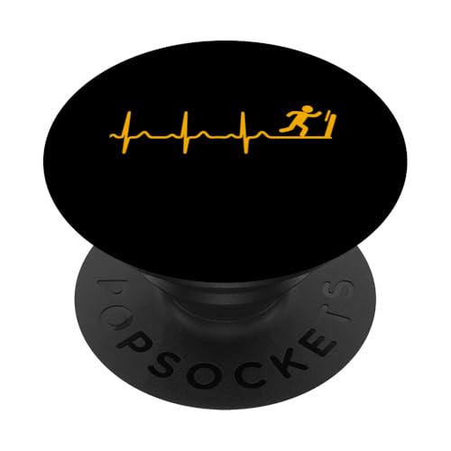 Laufband Herzschlag PopSockets Klebender PopGrip Laufband Herzschlag PopSockets Klebender PopGrip von Treadmill Runners Fitness Motivation Present