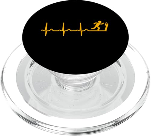 Laufband Herzschlag PopSockets PopGrip für MagSafe Laufband Herzschlag PopSockets PopGrip für MagSafe von Treadmill Runners Fitness Motivation Present