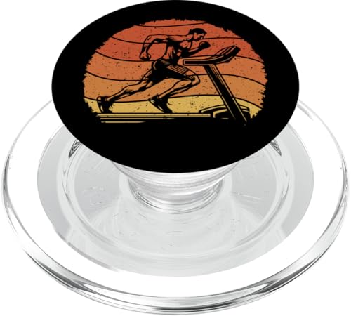 Laufband Retro Vintage Runner PopSockets PopGrip für MagSafe Laufband Retro Vintage Runner PopSockets PopGrip für MagSafe von Treadmill Runners Fitness Motivation Present