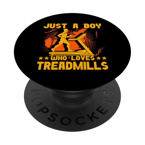 Nur ein Junge, der Laufbänder liebt PopSockets Klebender PopGrip Nur ein Junge, der Laufbänder liebt PopSockets Klebender PopGrip von Treadmill Runners Fitness Motivation Present
