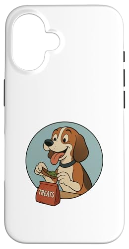 Beagle Treats Rollender Beagle im Vintage-Stil im Cartoon-Stil Hülle für iPhone 16 Beagle Treats Rollender Beagle im Vintage-Stil im Cartoon-Stil Hülle für iPhone 16 von Treat Loving Cartoon Dogs