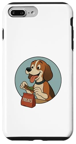 Beagle Treats Rollender Beagle im Vintage-Stil im Cartoon-Stil Hülle für iPhone 7 Plus/8 Plus Beagle Treats Rollender Beagle im Vintage-Stil im Cartoon-Stil Hülle für iPhone 7 Plus/8 Plus von Treat Loving Cartoon Dogs