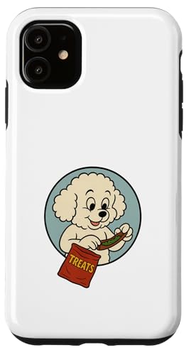 Bichon Treats Rolling Vintage Cartoon Style Bichon Frisé Hülle für iPhone 11 Bichon Treats Rolling Vintage Cartoon Style Bichon Frisé Hülle für iPhone 11 von Treat Loving Cartoon Dogs