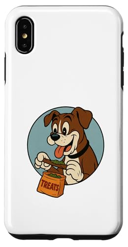 Boxer Hundeleckerlis rollender Vintage-Cartoon-Stil Hülle für iPhone XS Max Boxer Hundeleckerlis rollender Vintage-Cartoon-Stil Hülle für iPhone XS Max von Treat Loving Cartoon Dogs