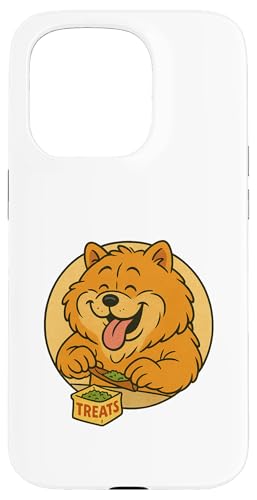 Chow Chow Hunde-Leckerlis Rollen, Vintage-Cartoon-Stil, Frenchie Hülle für iPhone 15 Pro Chow Chow Hunde-Leckerlis Rollen, Vintage-Cartoon-Stil, Frenchie Hülle für iPhone 15 Pro von Treat Loving Cartoon Dogs