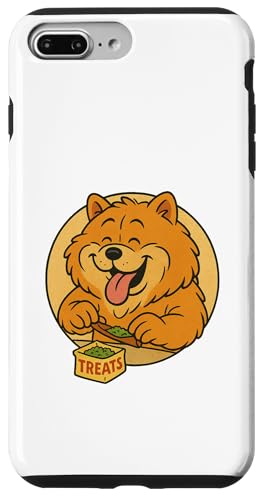 Chow Chow Hunde-Leckerlis Rollen, Vintage-Cartoon-Stil, Frenchie Hülle für iPhone 7 Plus/8 Plus Chow Chow Hunde-Leckerlis Rollen, Vintage-Cartoon-Stil, Frenchie Hülle für iPhone 7 Plus/8 Plus von Treat Loving Cartoon Dogs