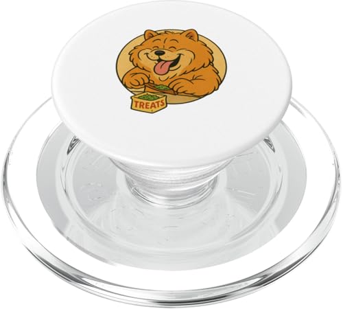 Chow Chow Hunde-Leckerlis Rollen, Vintage-Cartoon-Stil, Frenchie PopSockets PopGrip für MagSafe Chow Chow Hunde-Leckerlis Rollen, Vintage-Cartoon-Stil, Frenchie PopSockets PopGrip für MagSafe von Treat Loving Cartoon Dogs