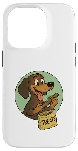 Dackel Leckereien Rolling Vintage Cartoon Stil Hülle für iPhone 14 Pro von Treat Loving Cartoon Dogs