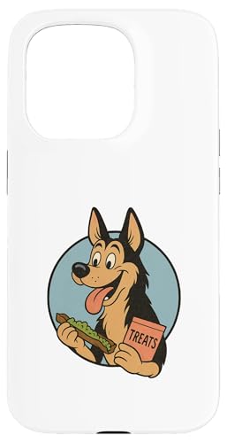 Deutscher Schäferhund Leckerli Rollender Vintage Cartoon Stil Hülle für iPhone 15 Pro Deutscher Schäferhund Leckerli Rollender Vintage Cartoon Stil Hülle für iPhone 15 Pro von Treat Loving Cartoon Dogs