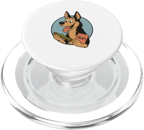 Deutscher Schäferhund Leckerli Rollender Vintage Cartoon Stil PopSockets PopGrip für MagSafe Deutscher Schäferhund Leckerli Rollender Vintage Cartoon Stil PopSockets PopGrip für MagSafe von Treat Loving Cartoon Dogs