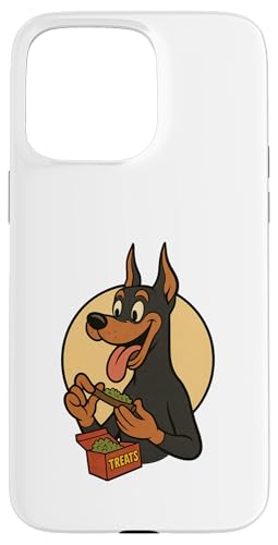 Dobermann Treats Rolling im Vintage-Cartoon-Stil Hülle für iPhone 15 Pro Max Dobermann Treats Rolling im Vintage-Cartoon-Stil Hülle für iPhone 15 Pro Max von Treat Loving Cartoon Dogs