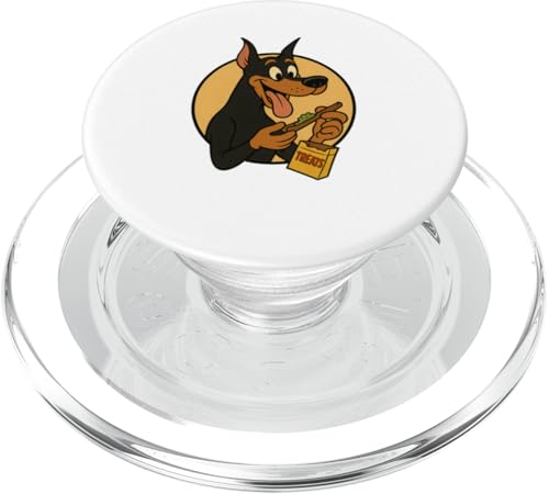 Dobermann Treats Rolling im Vintage-Cartoon-Stil PopSockets PopGrip für MagSafe Dobermann Treats Rolling im Vintage-Cartoon-Stil PopSockets PopGrip für MagSafe von Treat Loving Cartoon Dogs