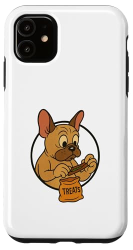 Französische Bulldogge Leckerlis Rollende Vintage Cartoon Style Frenchie Hülle für iPhone 11 Französische Bulldogge Leckerlis Rollende Vintage Cartoon Style Frenchie Hülle für iPhone 11 von Treat Loving Cartoon Dogs