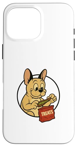Französische Bulldogge Leckerlis Rollende Vintage Cartoon Style Frenchie Hülle für iPhone 16 Pro Max Französische Bulldogge Leckerlis Rollende Vintage Cartoon Style Frenchie Hülle für iPhone 16 Pro Max von Treat Loving Cartoon Dogs