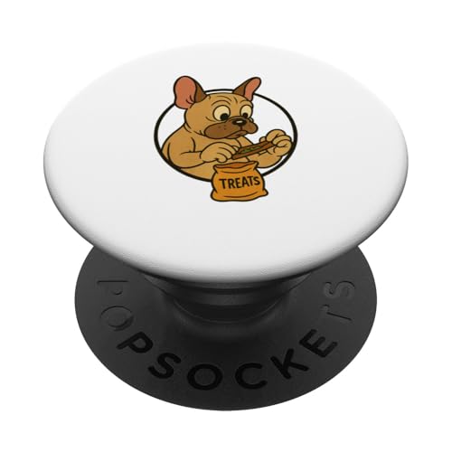 Französische Bulldogge Leckerlis Rollende Vintage Cartoon Style Frenchie PopSockets Klebender PopGrip Französische Bulldogge Leckerlis Rollende Vintage Cartoon Style Frenchie PopSockets Klebender PopGrip von Treat Loving Cartoon Dogs