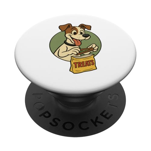 Jack Russell Treats Rolling Vintage-Cartoon-Stil PopSockets Klebender PopGrip Jack Russell Treats Rolling Vintage-Cartoon-Stil PopSockets Klebender PopGrip von Treat Loving Cartoon Dogs