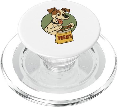 Jack Russell Treats Rolling Vintage-Cartoon-Stil PopSockets PopGrip für MagSafe Jack Russell Treats Rolling Vintage-Cartoon-Stil PopSockets PopGrip für MagSafe von Treat Loving Cartoon Dogs