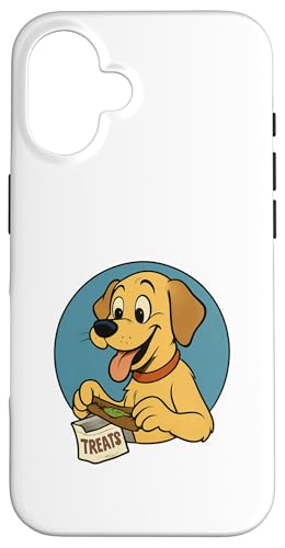 Labrador Treats Rollender Golden Retriever im Vintage-Look Hülle für iPhone 16 Labrador Treats Rollender Golden Retriever im Vintage-Look Hülle für iPhone 16 von Treat Loving Cartoon Dogs