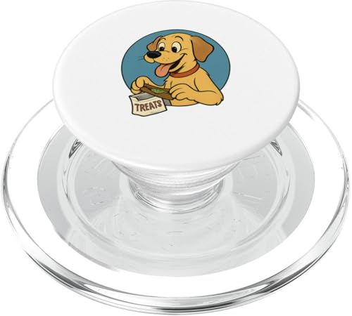 Labrador Treats Rollender Golden Retriever im Vintage-Look PopSockets PopGrip für MagSafe Labrador Treats Rollender Golden Retriever im Vintage-Look PopSockets PopGrip für MagSafe von Treat Loving Cartoon Dogs