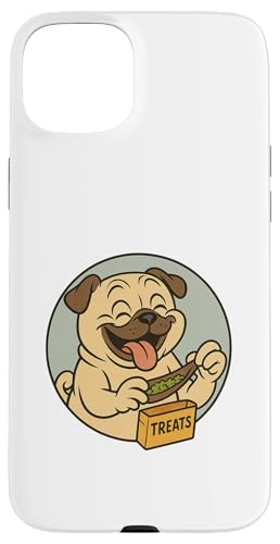Mops-Leckerlis, rollender Vintage-Stil, Cartoon-Stil Hülle für iPhone 15 Plus Mops-Leckerlis, rollender Vintage-Stil, Cartoon-Stil Hülle für iPhone 15 Plus von Treat Loving Cartoon Dogs