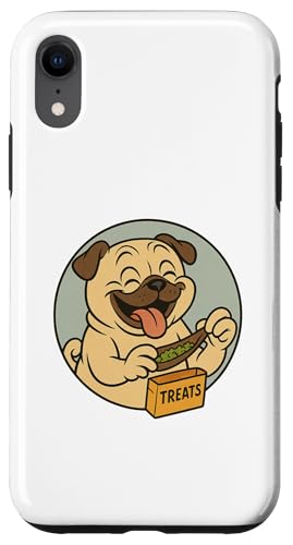 Mops-Leckerlis, rollender Vintage-Stil, Cartoon-Stil Hülle für iPhone XR Mops-Leckerlis, rollender Vintage-Stil, Cartoon-Stil Hülle für iPhone XR von Treat Loving Cartoon Dogs