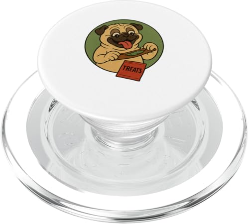 Mops-Leckerlis, rollender Vintage-Stil, Cartoon-Stil PopSockets PopGrip für MagSafe Mops-Leckerlis, rollender Vintage-Stil, Cartoon-Stil PopSockets PopGrip für MagSafe von Treat Loving Cartoon Dogs