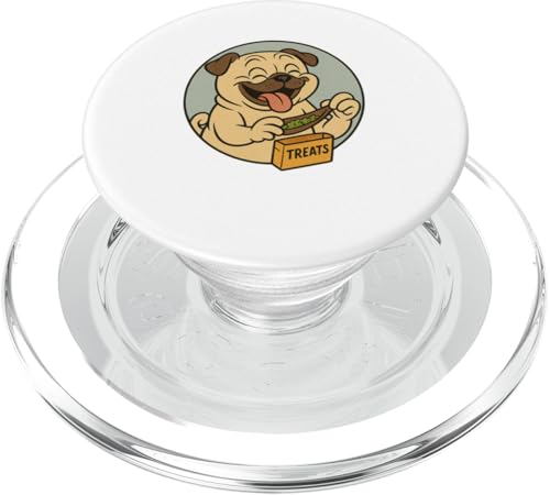 Mops-Leckerlis, rollender Vintage-Stil, Cartoon-Stil PopSockets PopGrip für MagSafe Mops-Leckerlis, rollender Vintage-Stil, Cartoon-Stil PopSockets PopGrip für MagSafe von Treat Loving Cartoon Dogs