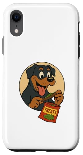 Rottweiler Treats Rolling Vintage Cartoon-Stil Hülle für iPhone XR Rottweiler Treats Rolling Vintage Cartoon-Stil Hülle für iPhone XR von Treat Loving Cartoon Dogs