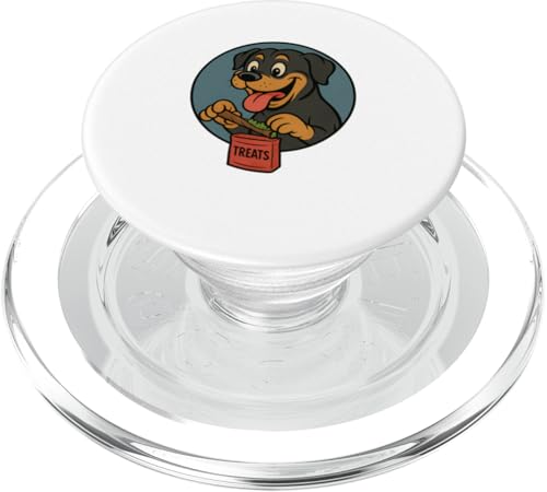 Rottweiler Treats Rolling Vintage Cartoon-Stil PopSockets PopGrip für MagSafe Rottweiler Treats Rolling Vintage Cartoon-Stil PopSockets PopGrip für MagSafe von Treat Loving Cartoon Dogs