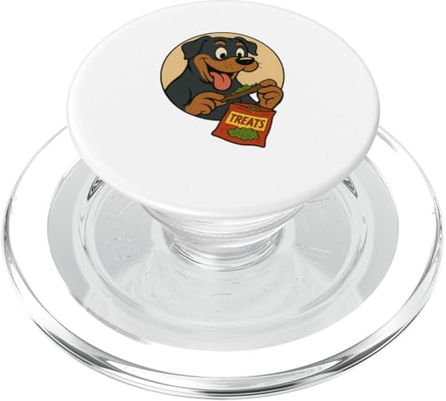 Rottweiler Treats Rolling Vintage Cartoon-Stil PopSockets PopGrip für MagSafe Rottweiler Treats Rolling Vintage Cartoon-Stil PopSockets PopGrip für MagSafe von Treat Loving Cartoon Dogs