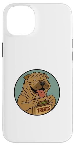 Shar Pei Treats Rolling im Vintage-Cartoon-Stil Hülle für iPhone 14 Plus von Treat Loving Cartoon Dogs