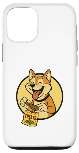 Shiba Inu Treats Rolling Vintage Cartoon-Stil Hülle für iPhone 12/12 Pro von Treat Loving Cartoon Dogs